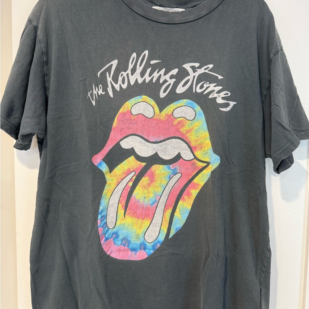 Daydreamer x Free People Rolling Stones tie dye shirt